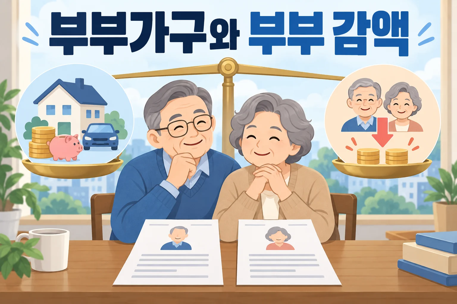 배우자가 있으면 기초연금 수급자격은 어떻게 달라질까: 부부가구 판정과 부부 감액